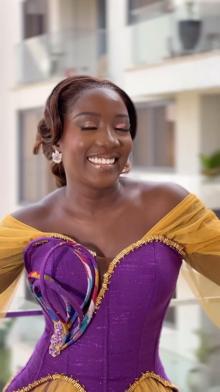 Gloria · #Glory24: Real melanin beauty in kente.